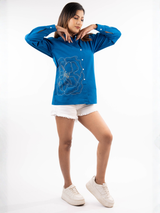 Big Bloom Blue Shirt
